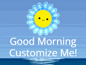 GIF: Cute spinning sun over ocean