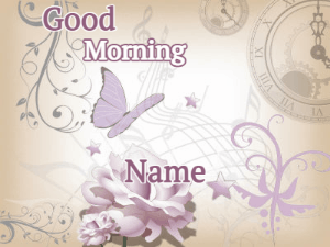 GIF: Morning with music and butterfly