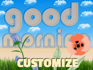 GIF: Morning flowers at beach