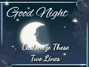 GIF: Night Moon Shootings Stars