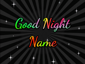 GIF: Nighttime Sunburst Stars and Sparkles