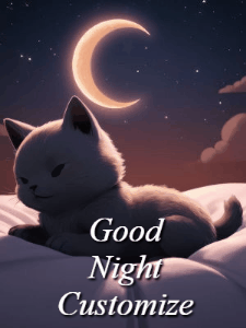 GIF: Sleepy Kitty Falling Stars