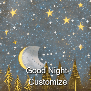 GIF: Meteor Shower Forest Moon