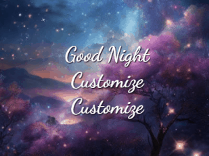 GIF: Good Night Outer Space with Trees