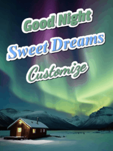 GIF: Sweet Dreams Under Northern Lights and Snow
