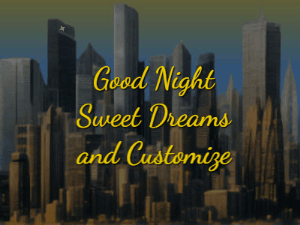 GIF: Good Night City Skyline