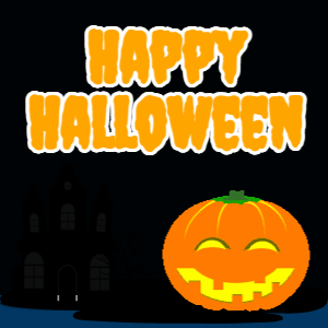 Halloween Pumpkin and Bats, halloween-1 @ Editable GIFs,halloween-1