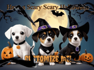 GIF: Cute Puppy Halloween