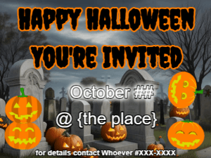 GIF: Holiday Greeting from a Pumpkin Princess