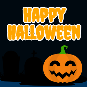 GIF: Halloween Grave Ghosts