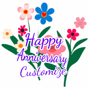 GIF: Anniversary Flower Design