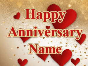 GIF: Anniversary with Glitter and Sparkles