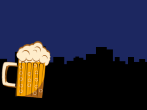 GIF: Fireworks and Beer New Years