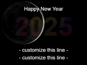 GIF: Moon on New Years Eve 2025