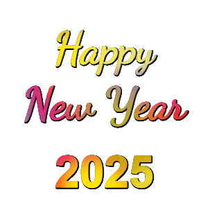 GIF: New Year sticker for 2025