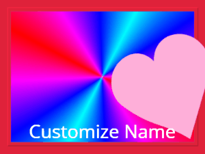 GIF: Love spinning rainbow in frame