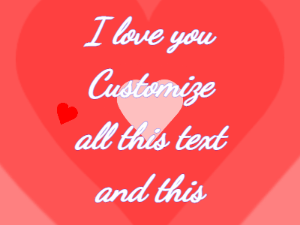 GIF: Radiating Love Hearts