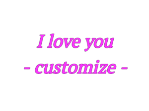 GIF: Hearts and 2 lines message