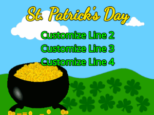 GIF: St. Patrick's 4 Leaf Clovers