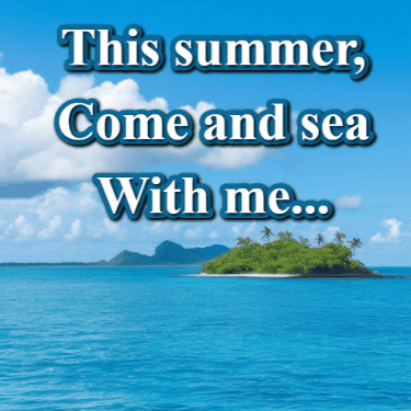 GIF: Jumping fish on the tropical sea