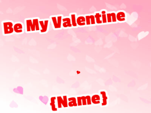 GIF: Valentine's Pink Picture with Hearts