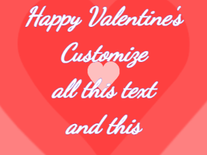 GIF: Radiating Valentine Hearts