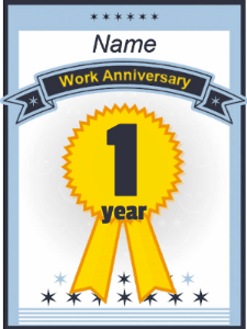 GIF: Work Anniversary Certificate GIF