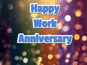 GIF: Work Anniversary Cupcake