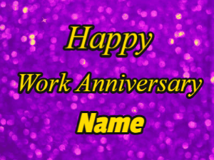 GIF: Purple Glitter Work Celebration